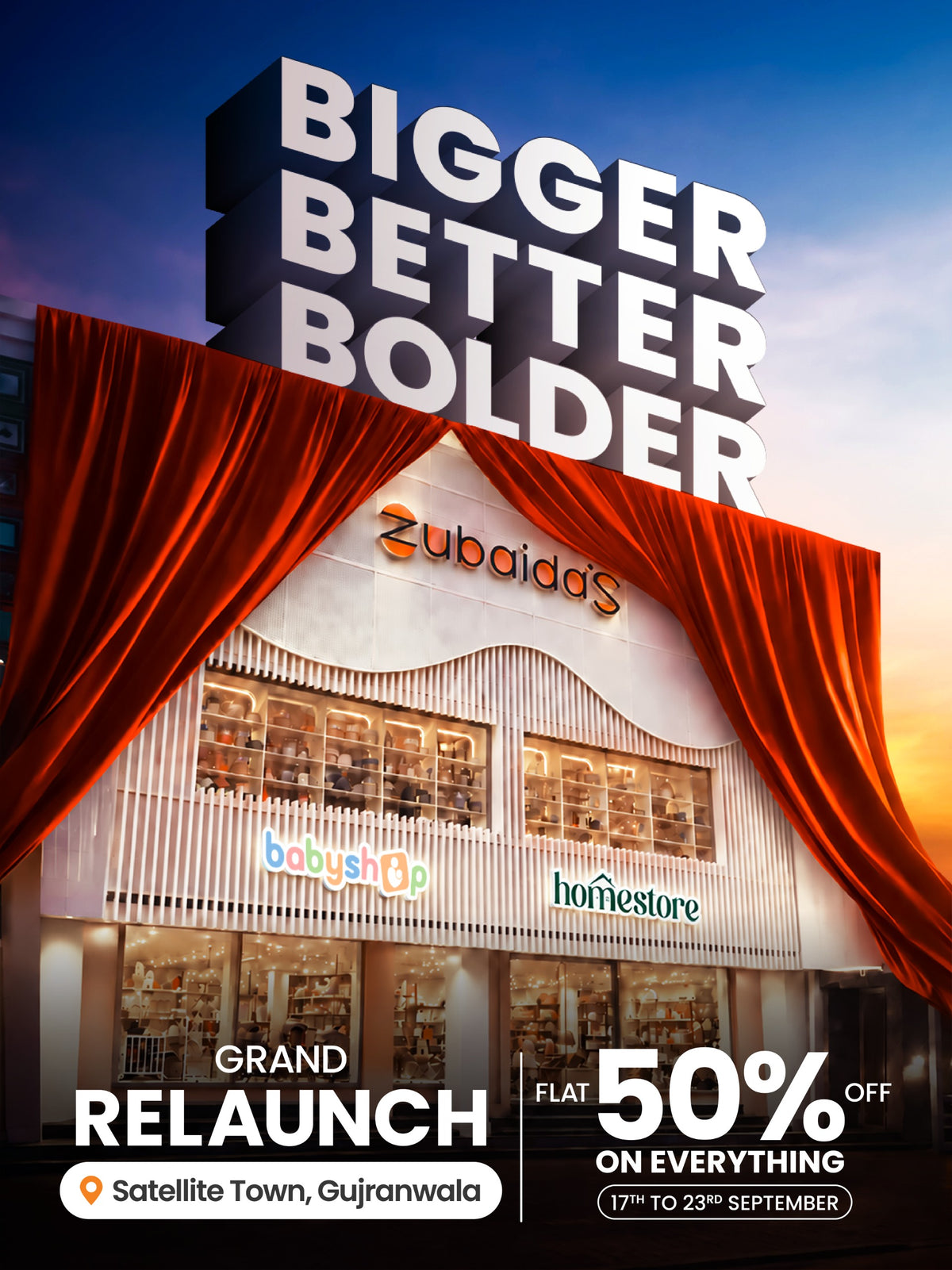 Zubaidas Babyshop and Homestore Satellite Town Gujranwala Grand Relaunch