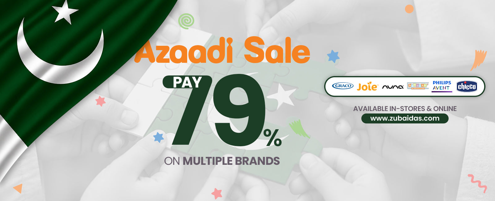 Azaadi Sale at Zubaidas