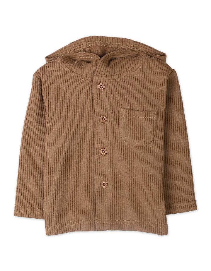 Baby 3 Pieces Winter Suit Sets Bambies Brown and Beige at Zubaidas Pakistan