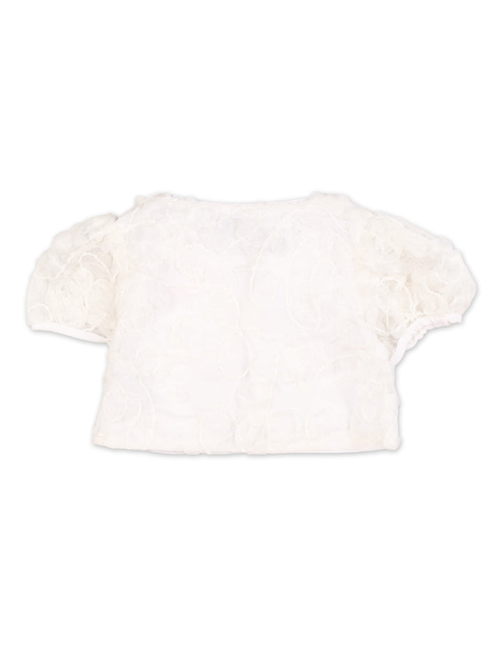 Baby and Girls Summer Crop Top Bambies Butterfly Lace at Zubaidas Online Pakistan