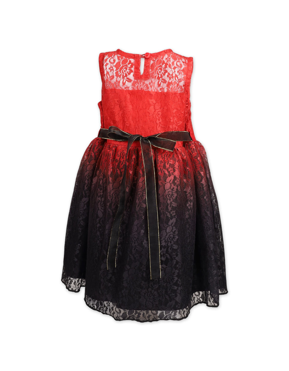 Baby and Girls Summer Dress Bambies Sleeveless Red and Black at Zubaidas Official Pakistan