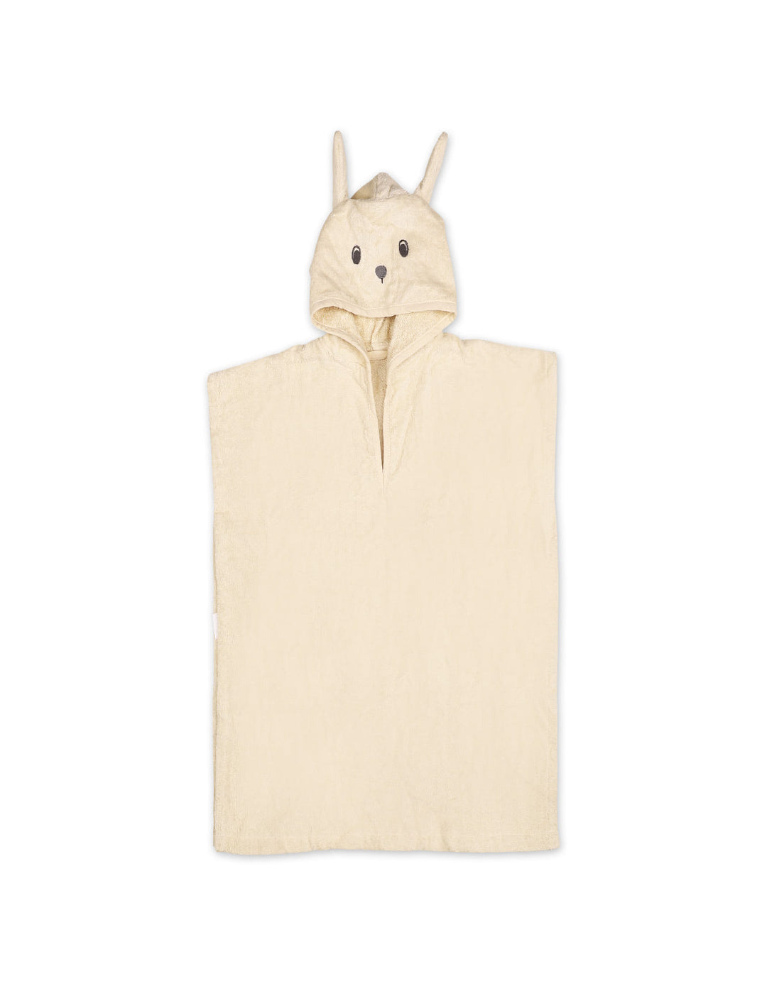 Baby and Kids Hooded Bath Towel Poncho Bunny Off White at Zubaidas