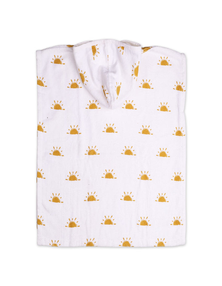 Baby and Kids Hooded Bath Towel Poncho Sun White at Zubaidas Online Pakistan