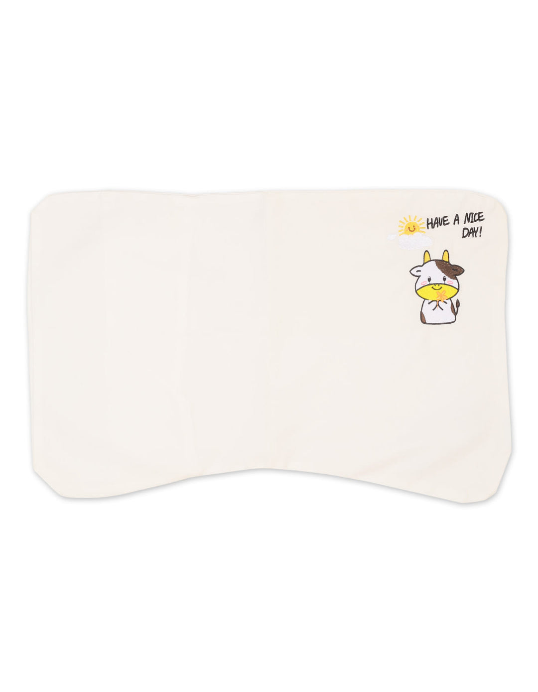 Baby and Kids Pillow Case Embroidered Little Cow at Zubaidas