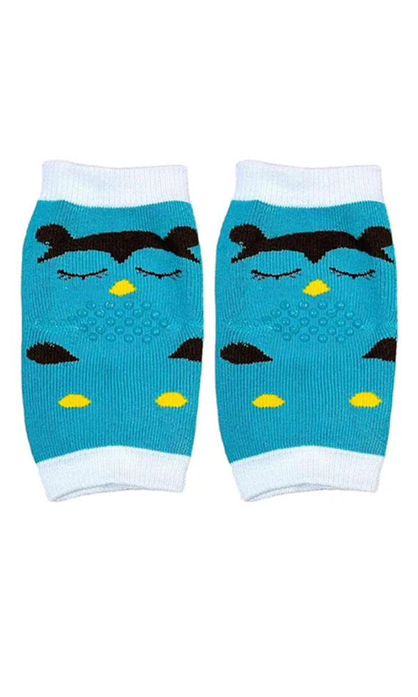 Baby Anti-Slip Knee Pads and Grip Socks Set Green Owl at Zubaidas Online Pakistan