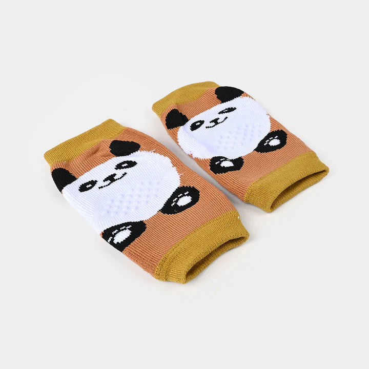Baby Anti-Slip Knee Pads and Grip Socks Set Mustard Panda at Zubaidas Online Pakistan