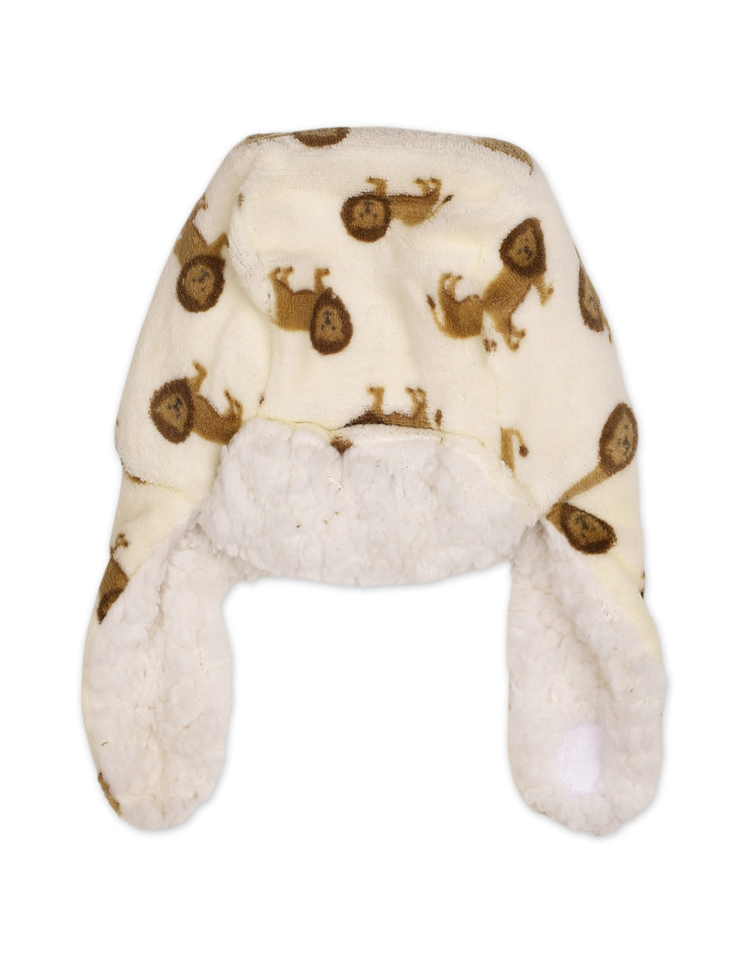 Baby Aviator Hat Lion White and Brown at Zubaidas