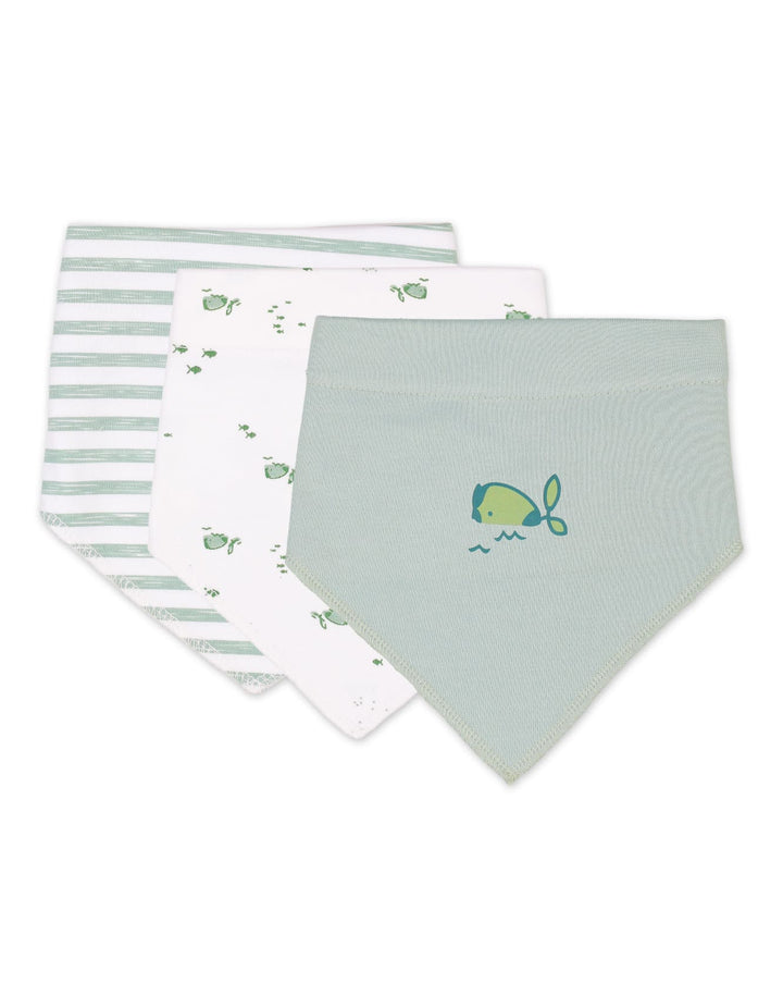 Baby Bandana Bibs Pack of 3 Bambies Marine at Zubaidas