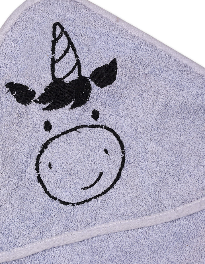 Baby Bath Towel Hooded Bambies Unicorn Light Grey at Zubaidas Official Pakistan