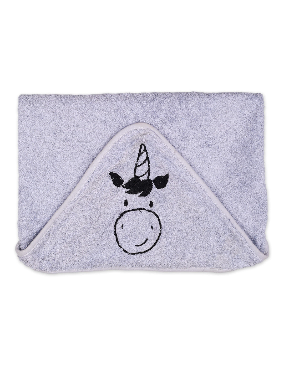 Baby Bath Towel Hooded Bambies Unicorn Light Grey at Zubaidas Online Pakistan