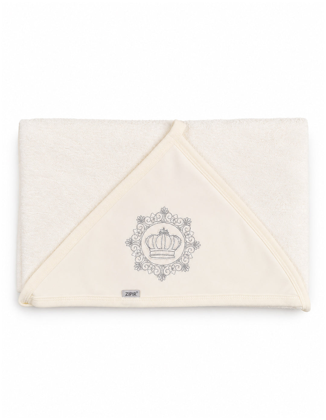 Baby Bath Towel Hooded Crown Off White at Zubaidas Online Pakistan