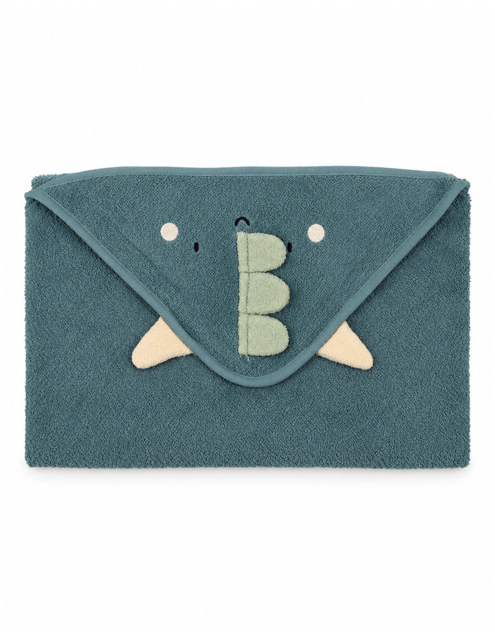 Baby Bath Towel Hooded Dragon Teal at Zubaidas Online Pakistan