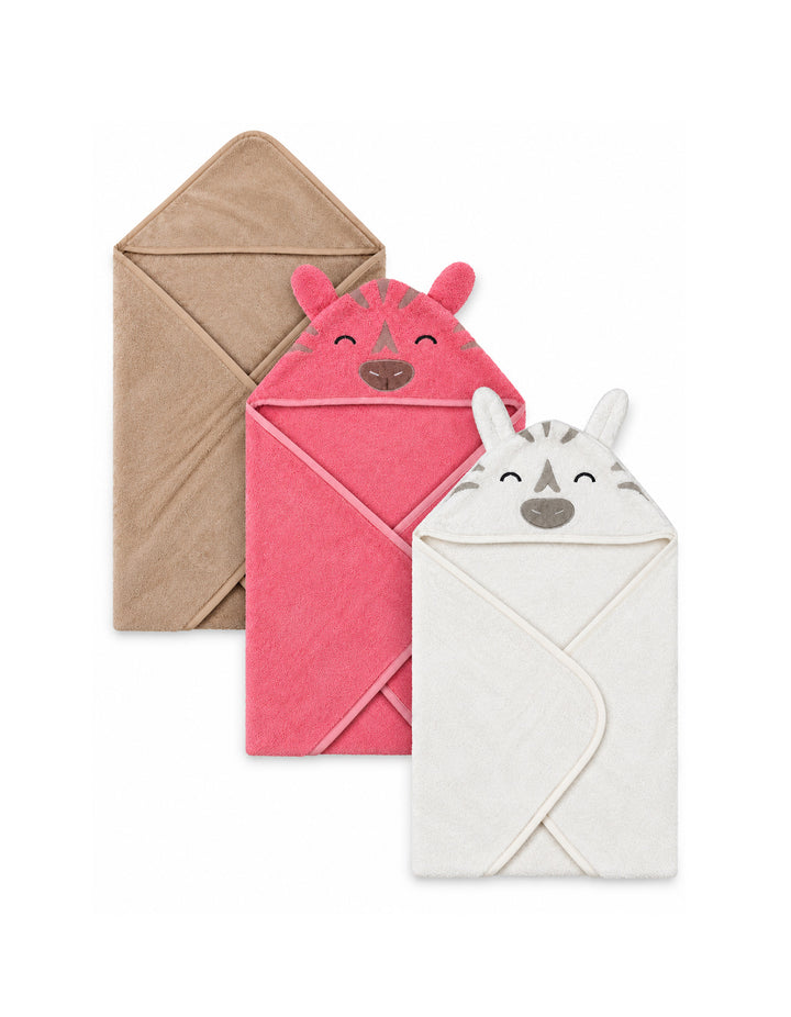 Baby Bath Towel Pack of 3 Zebra at Zubaidas