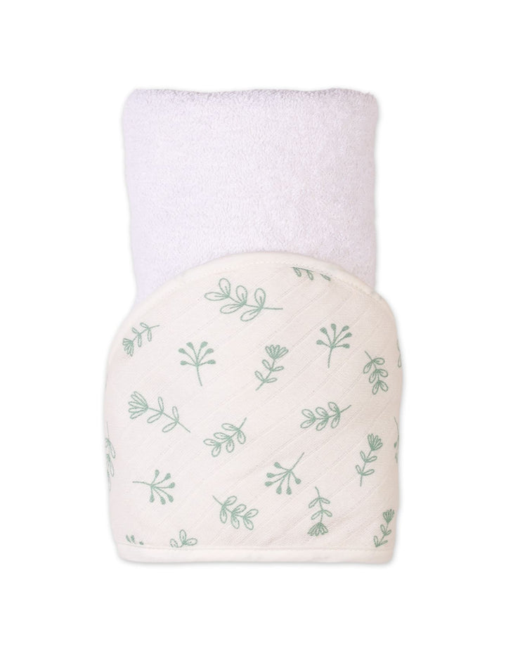 Baby Bath Towels Bambies Hooded Floral Cream at Zubaidas Offical
