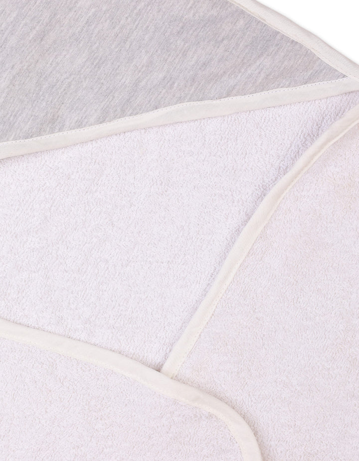 Baby Bath Towels Hooded Bambies Grey and Cream at Zubaidas Pakistan