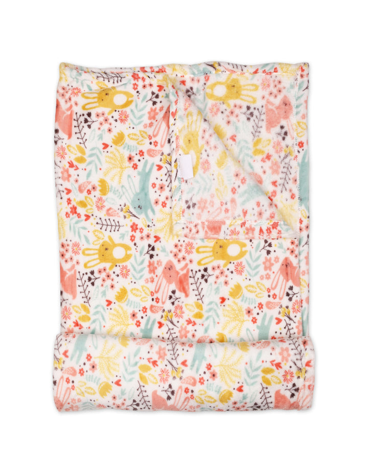 Baby Blanket and Pillow Set Bunny and Sheep White and Multi at Zubaidas Online Pakistan