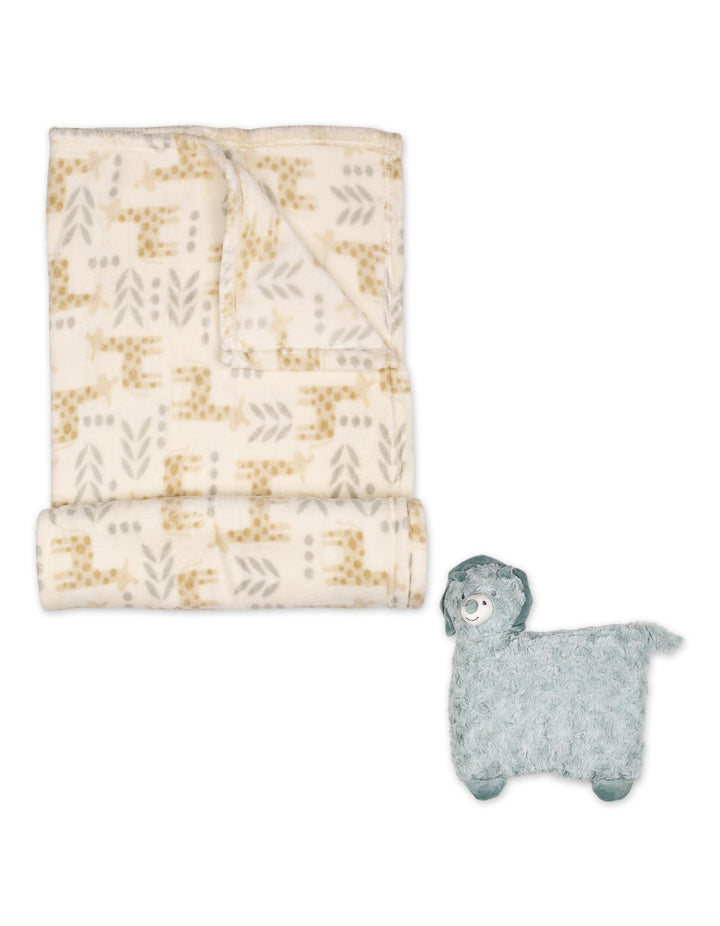 Baby Blanket and Pillow Set Giraffe at Zubaidas
