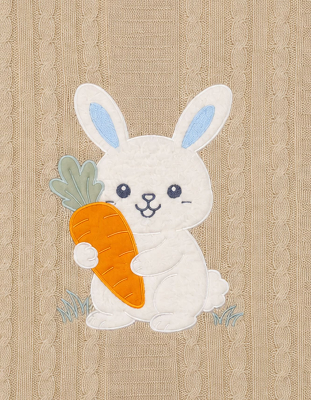 Baby Blanket Cute Bunny Applique Beige at Zubaidas Official Pakistan