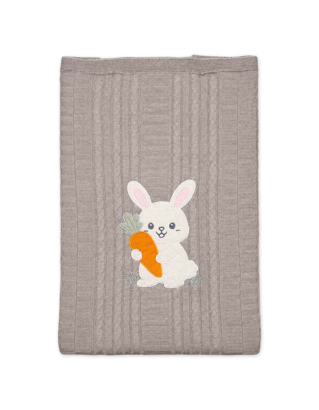 Baby Blanket Cute Bunny Applique Grey at Zubaidas Online Pakistan