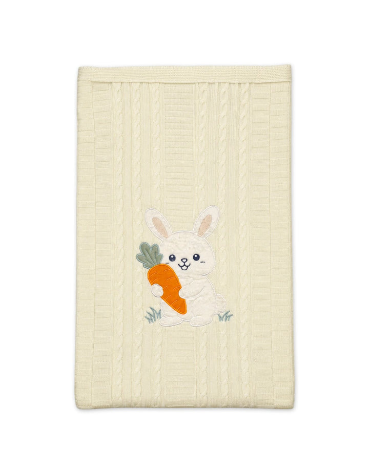 Baby Blanket Cute Bunny Applique Off White at Zubaidas Online Pakistan