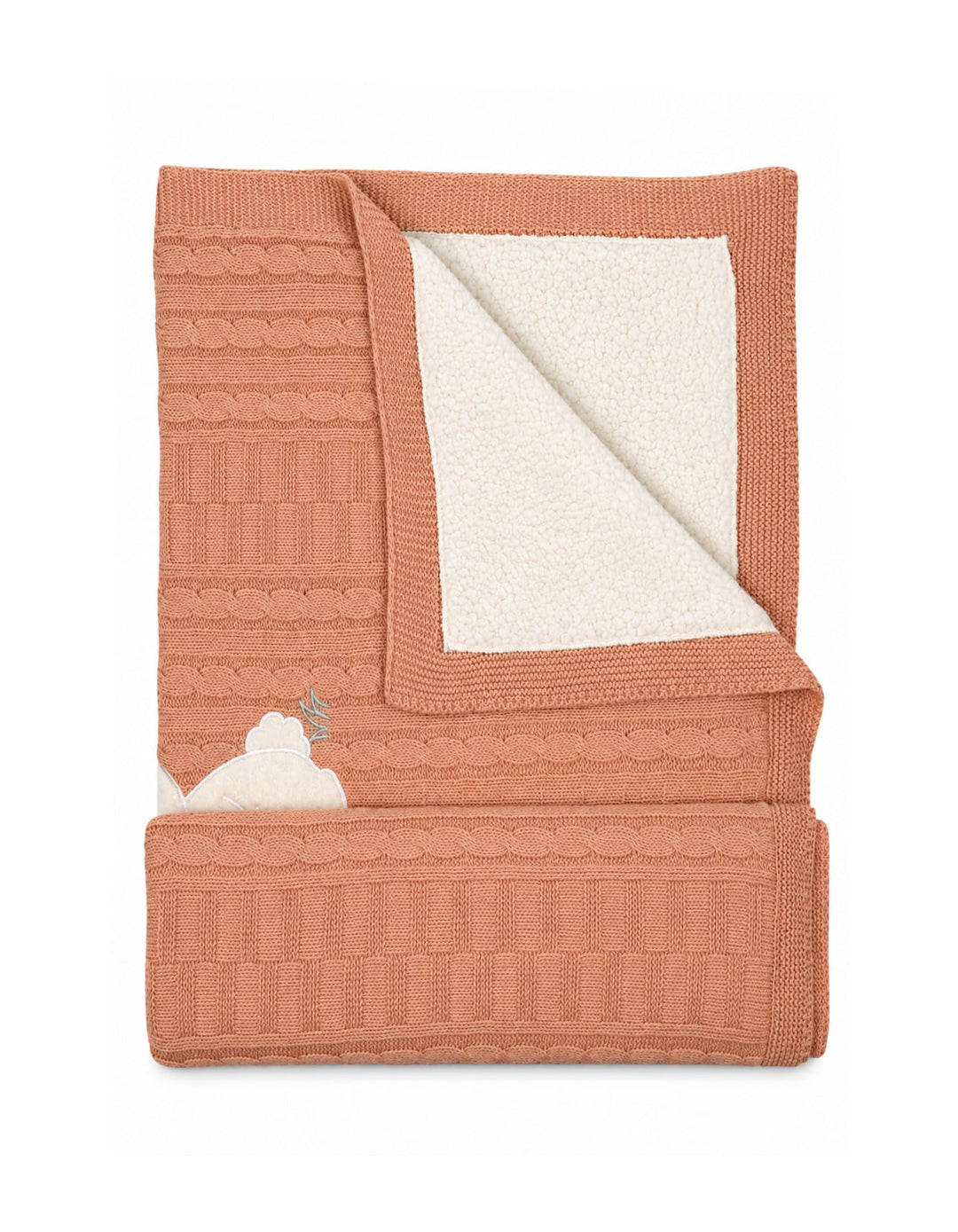 Baby Blanket Cute Bunny Applique Peach at Zubaidas Official Pakistan