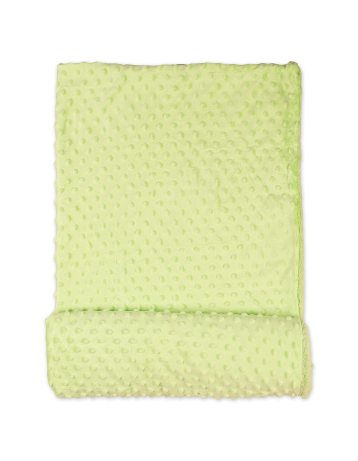 Baby Blanket Minky Dots Light Green at Zubaidas Best Online Baby and Kids Store in Pakistan