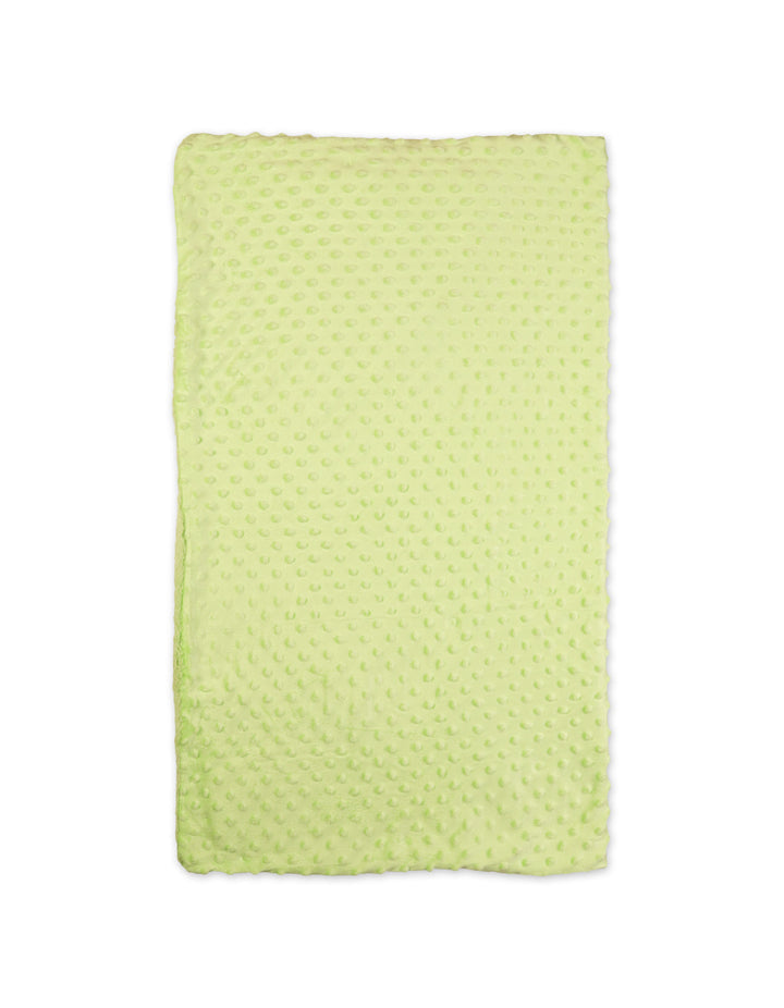 Baby Blanket Minky Dots Light Green at Zubaidas