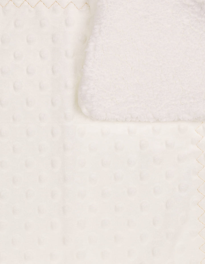 Baby Blanket Minky Dots Off White at Zubaidas Official Pakistan