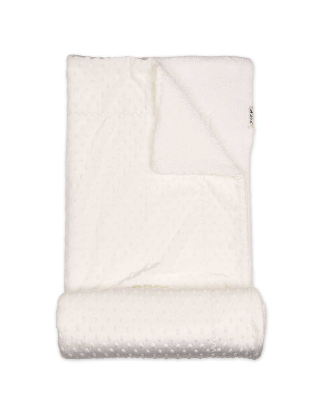 Baby Blanket Minky Dots Off White at Zubaidas