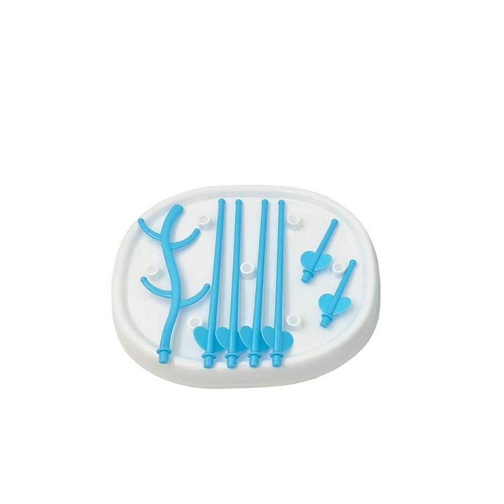 Baby Bottle Dryer Holder Blue and White at Zubaidas Online Pakistan