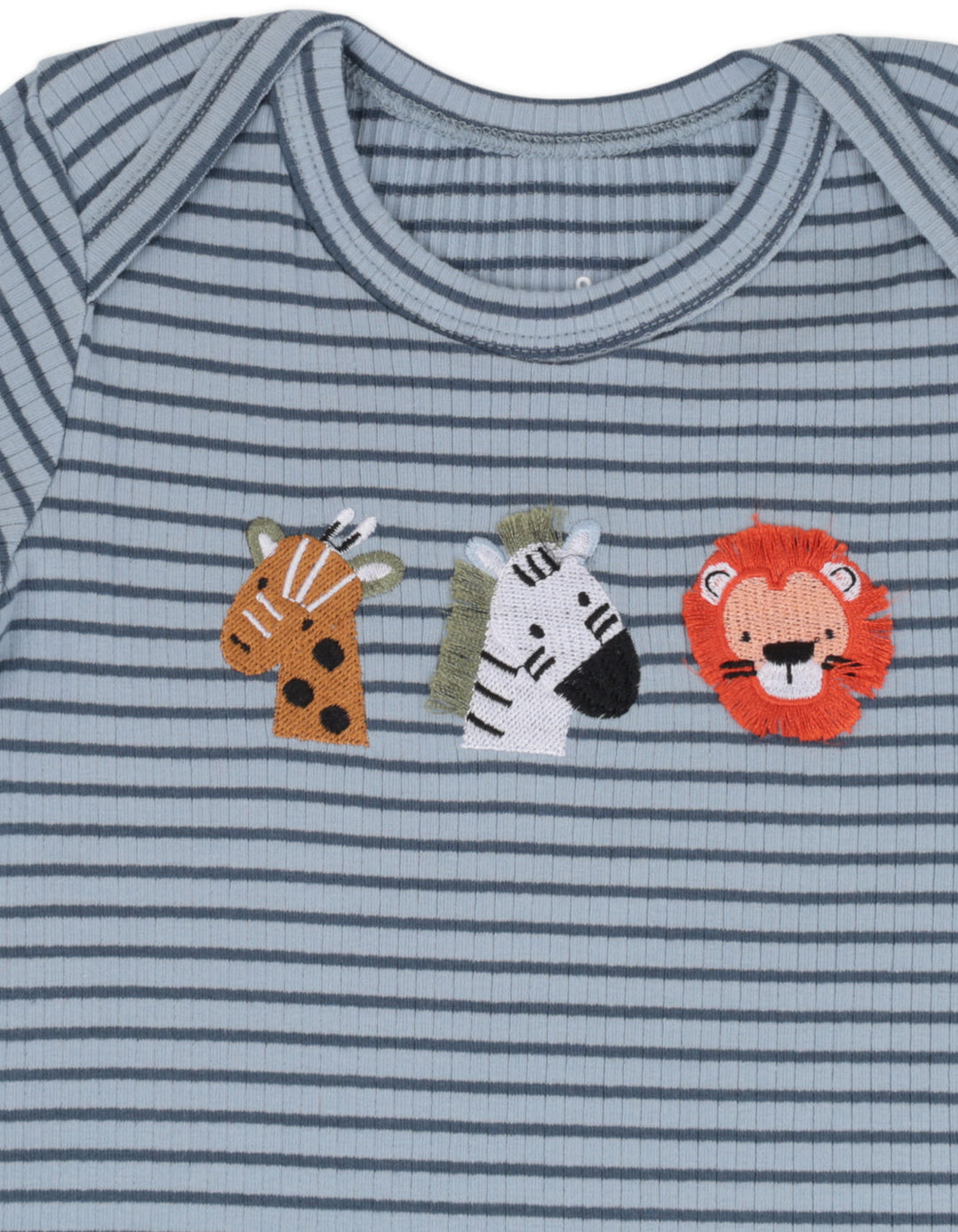 Baby Boy 2 Pcs Summer Suit Set Safari Stripes at Zubaidas Online Pakistan
