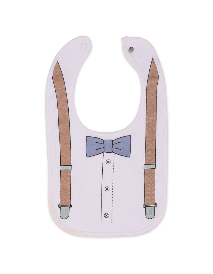 Baby Boy 6 Pcs Bibs and Knotted Caps Set Handsome Little Bear at Zubaidas Best Online Baby Shop in Pakistan