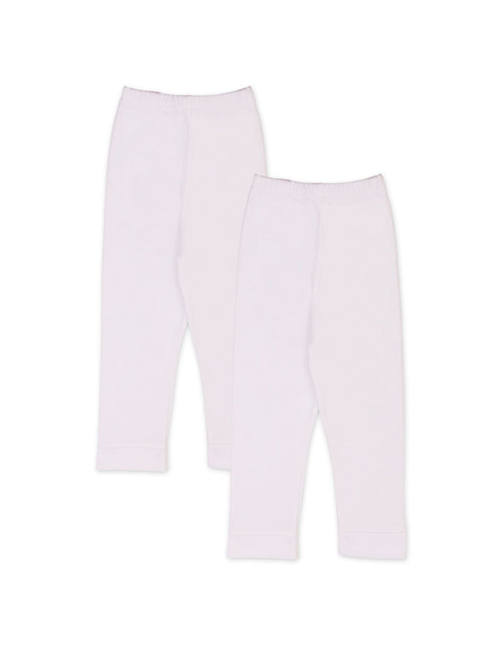 Baby Boy and Girl 2 Pieces Pajama Bambies White at Zubaidas