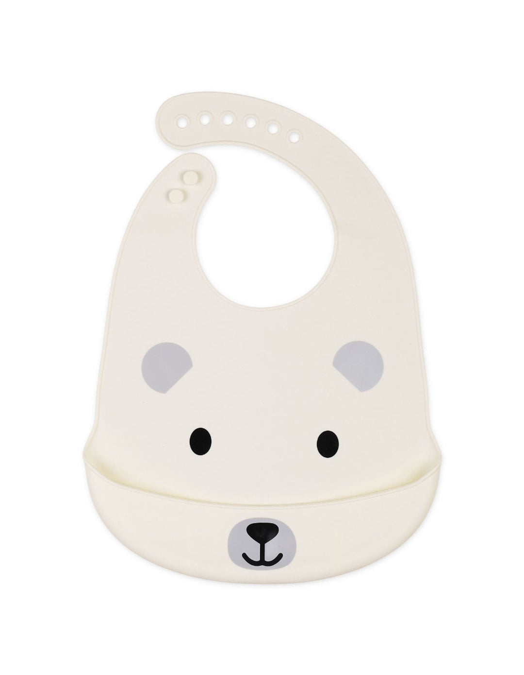 Baby Boy and Girl Silicon Bib Panda Cream at Zubaidas