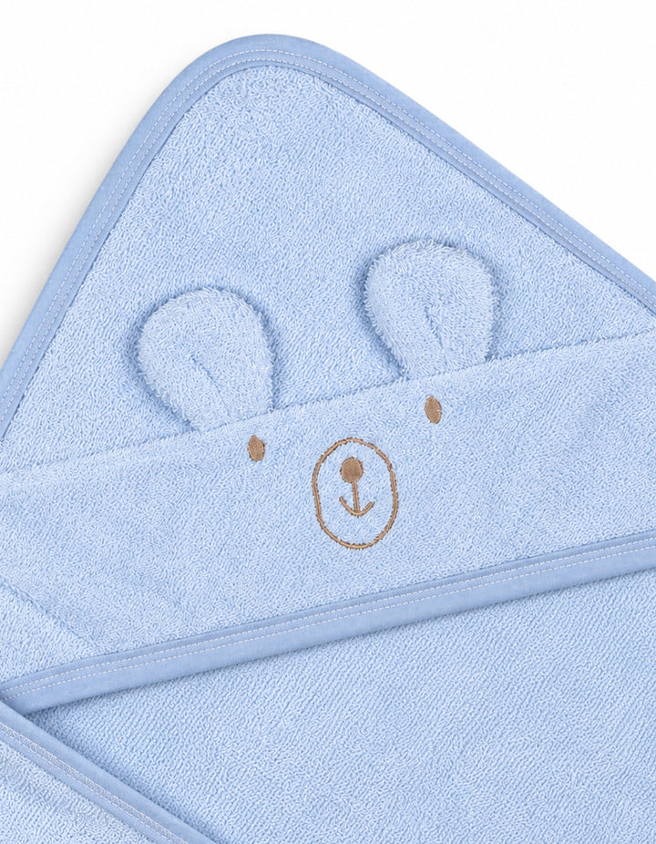 Baby Boy Bath Towel Hooded Bear Light Blue at Zubaidas Online Pakistan