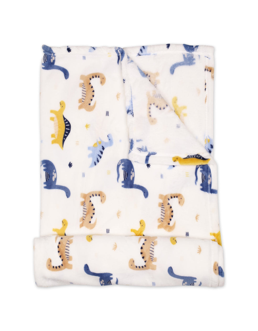 Baby Boy Blanket and Pillow Set Dinosaur White and Blue at Zubaidas Best Online Baby and Kids Shop in Pakistan
