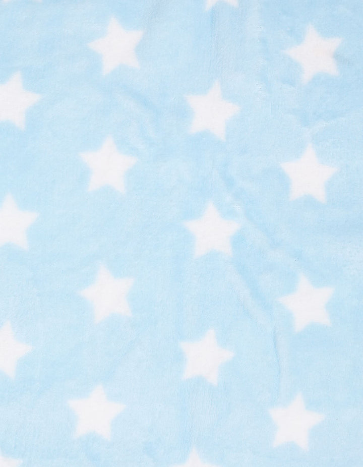 Baby Boy Blanket and Pillow Set Star Light Blue and White at Zubaidas Best Online Baby and Kids Store in Pakistan
