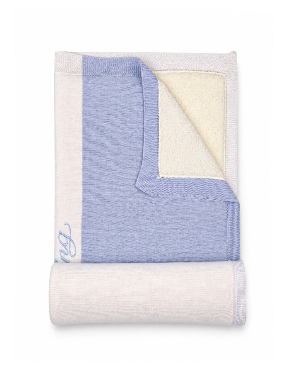 Baby Boy Blanket King White and Light Blue at Zubaidas Official Pakistan