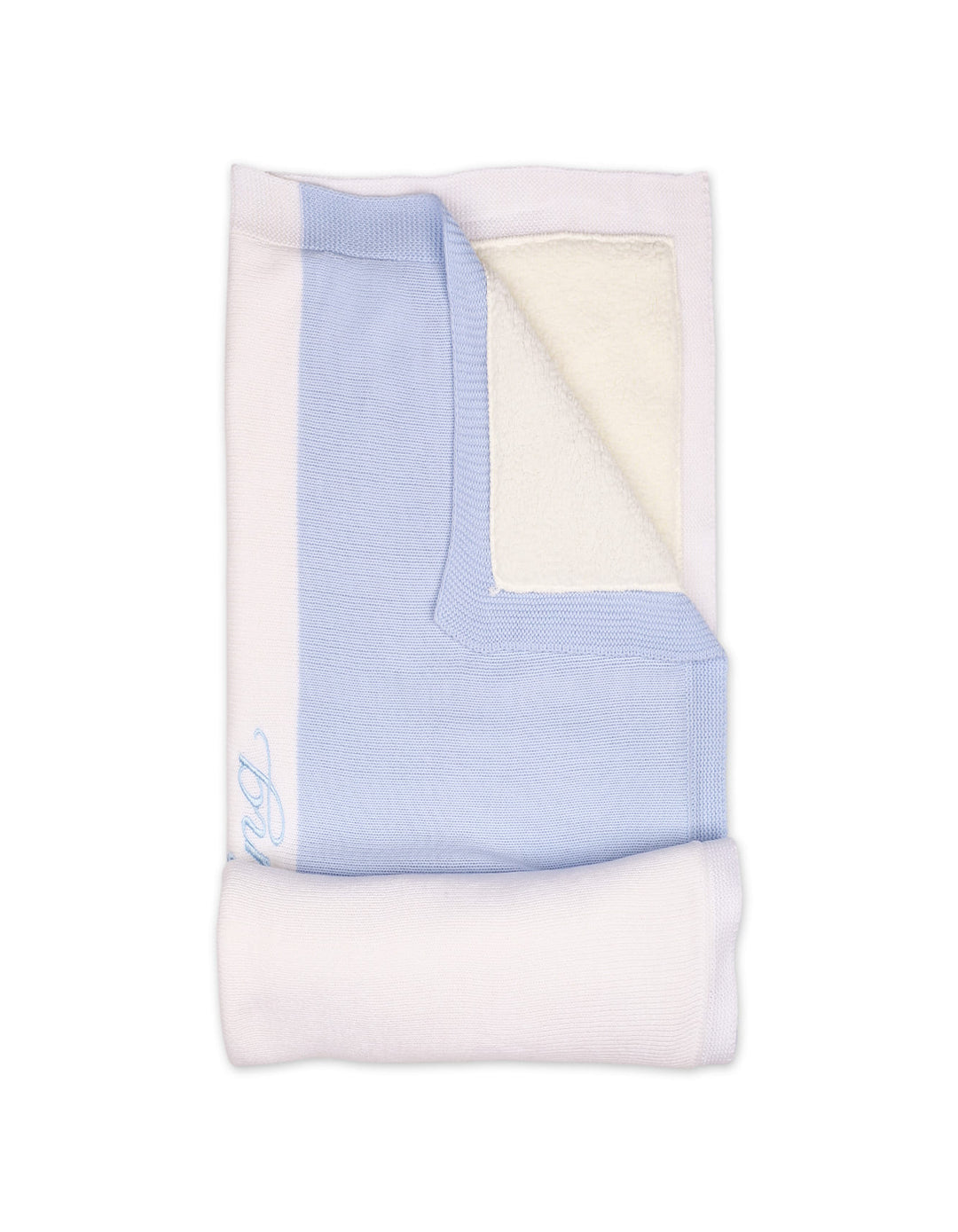 Baby Boy Blanket King White and Light Blue at Zubaidas Online Pakistan