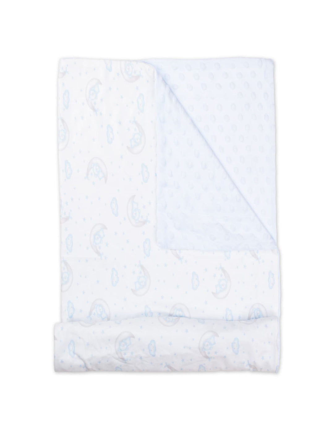 Baby Boy Blanket Minky Dots Night Sky with Soft Toy Bear Blue at Zubaidas Official Pakistan