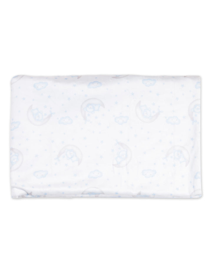 Baby Boy Blanket Minky Dots Night Sky with Soft Toy Bear Blue at Zubaidas Number 1 Baby and Kids Store in Pakistan