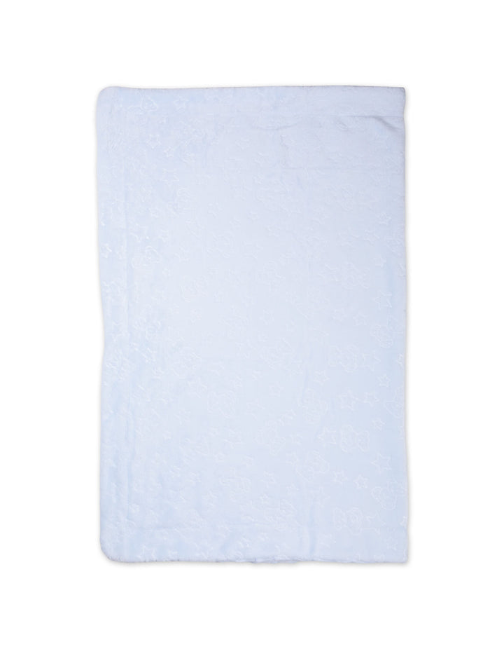 Baby Boy Blanket Star and Bear Pattern Blue at Zubaidas Online Pakistan