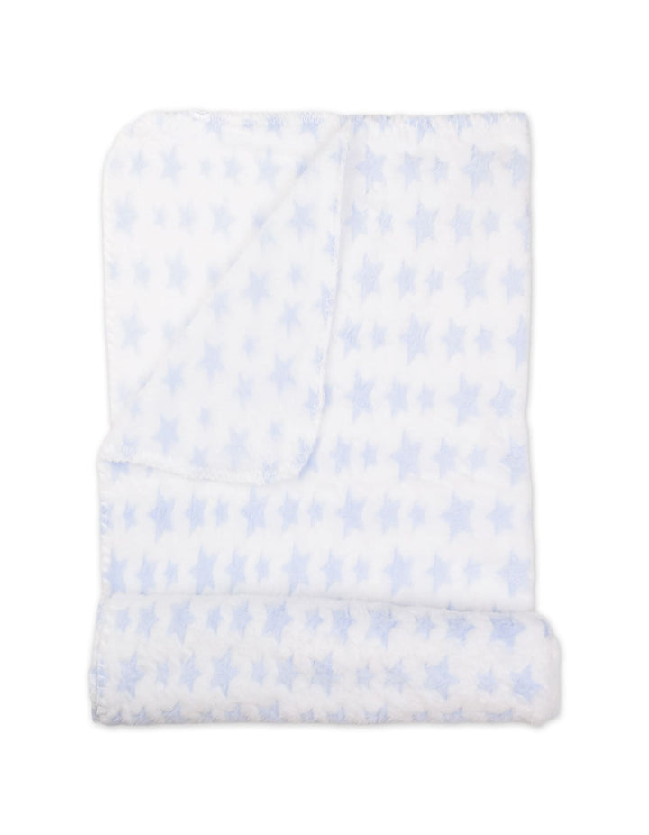 Baby Boy Blanket with Soft Toy Bear Blue Stars at Zubaidas Official Pakistan