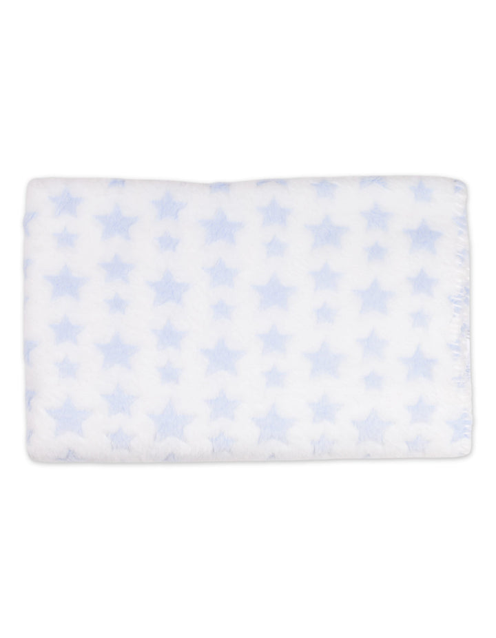 Baby Boy Blanket with Soft Toy Bear Blue Stars at Zubaidas Best Online Baby and Kids Store in Pakistan