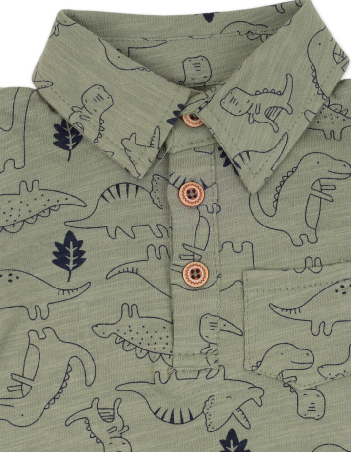 Baby Boy Bodysuit with Shorts 2 Pcs Summer Suit Set Dino at Zubaidas Official Pakistan