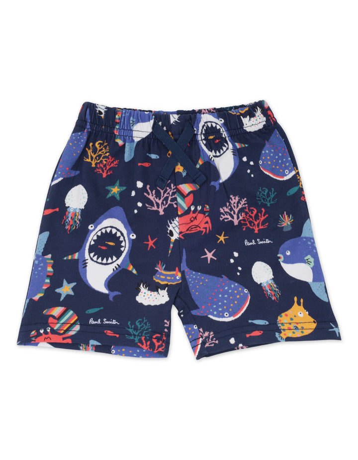 Baby Boy Bodysuit with Shorts 4 Pcs Suit Set Ocean at Zubaidas Best Online Baby and Kids Store in Pakistan