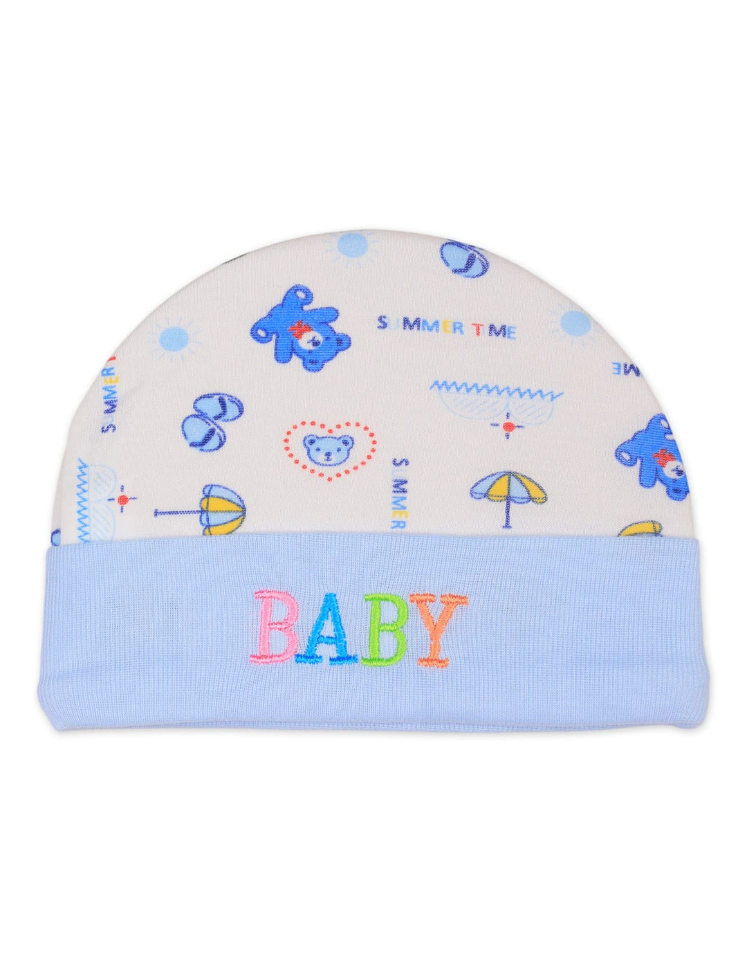 Baby Boy Cap Mitten and Booties Set Blue at Zubaidas Online Pakistan