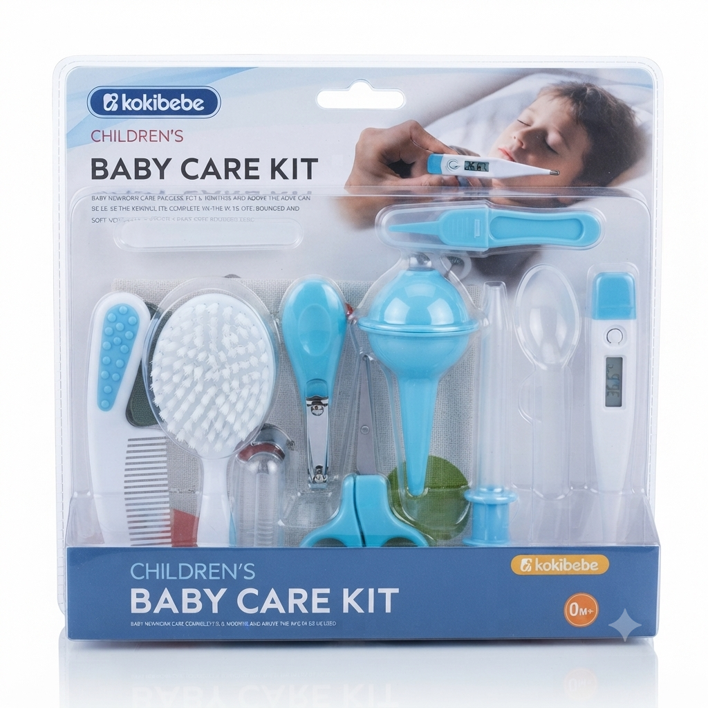 Baby Boy Care Kit 11 Pieces Blue at Zubaidas