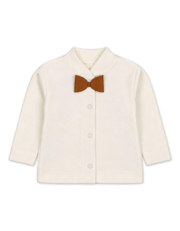 Baby Boy Clothing Gift Set 6 Pcs Beige and White at Zubaidas Online Pakistan