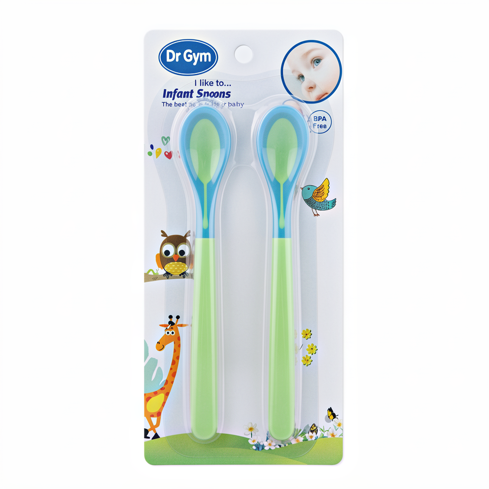 Baby Boy Feeding Spoon 2pcs Blue at Zubaidas